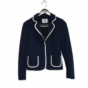 Vero Moda Quilted  Blazer Blue White Small